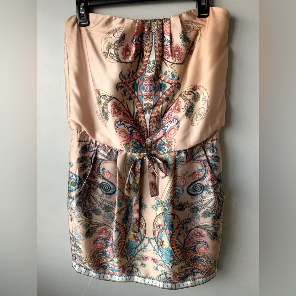 Summer Strapless Dress Size 4 Bisou Bisou